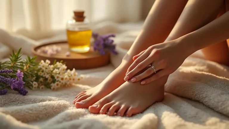 La première fois que j'ai utilisé une huile aux fleurs bio sur ses pieds